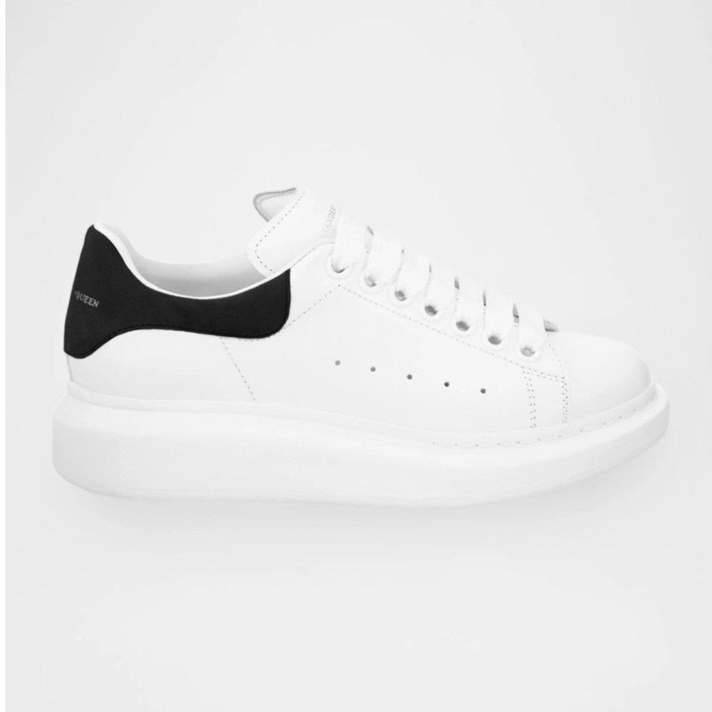 Alexander McQueen White and Black Sneakers AUTHENTIC